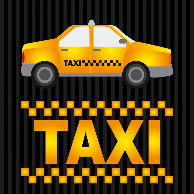 Kostenloser Vektor taxi grafikdesign