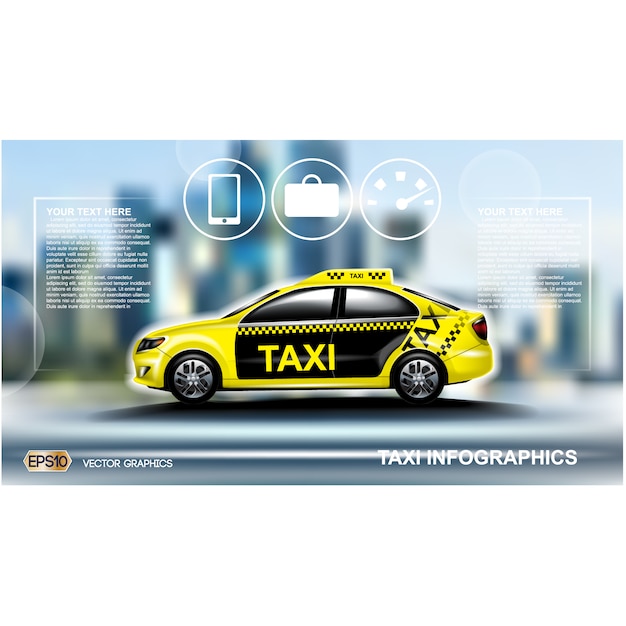 Taxi Hintergrund-Design