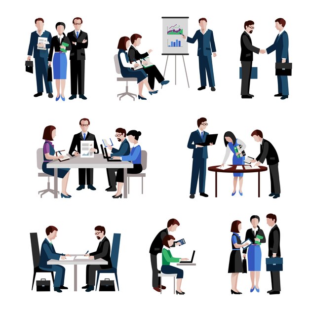 Teamwork-Symbole festgelegt