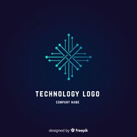 Technologie logo hintergrund