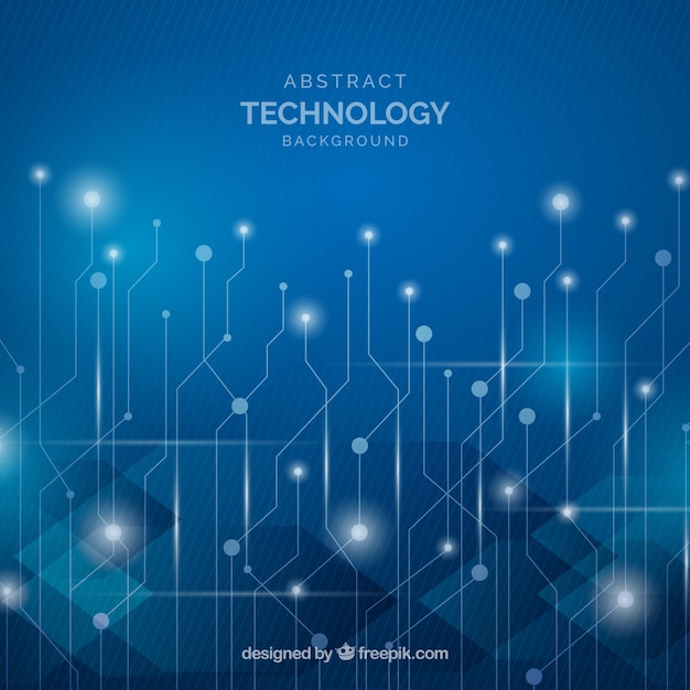 Technologiehintergrund in der abstrakten Art