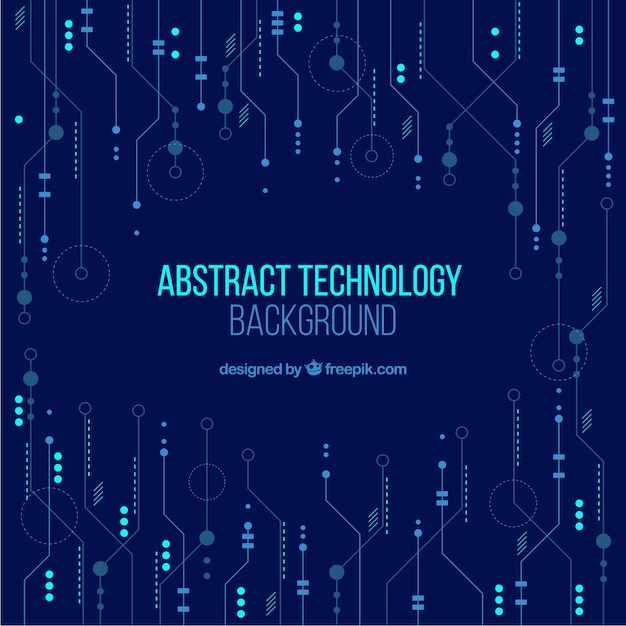 Technologiehintergrund in der abstrakten Art