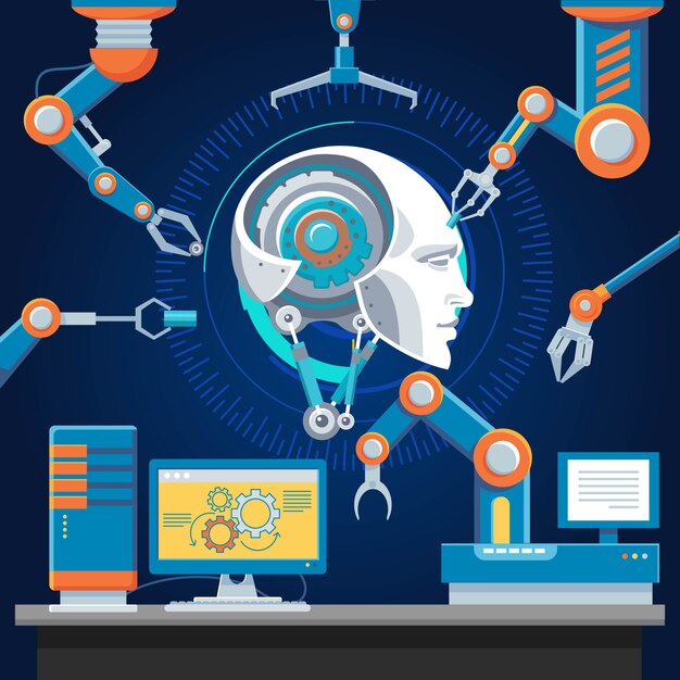 Technologische futuristische Industrievorlage