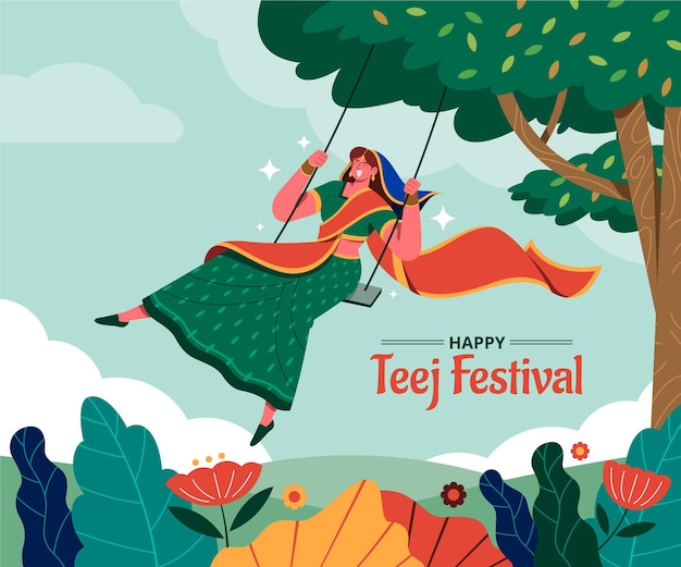 Teej Festival Abbildung