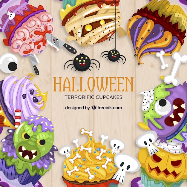 Terrorific Halloween-kleine Kuchen