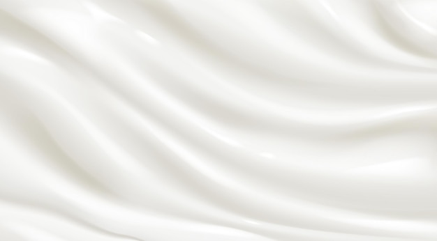 Textur von weißer Joghurtmilch oder Sahneoberfläche