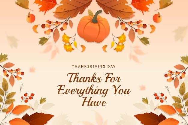 Thanksgiving-Hintergrund mit Farbverlauf