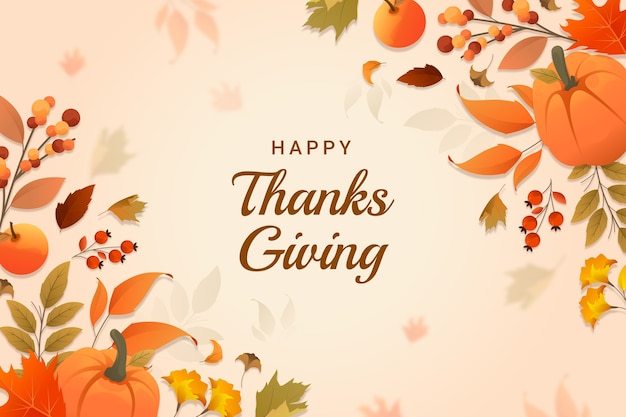 Thanksgiving-Hintergrund mit Farbverlauf