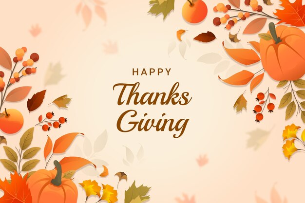 Thanksgiving-Hintergrund mit Farbverlauf
