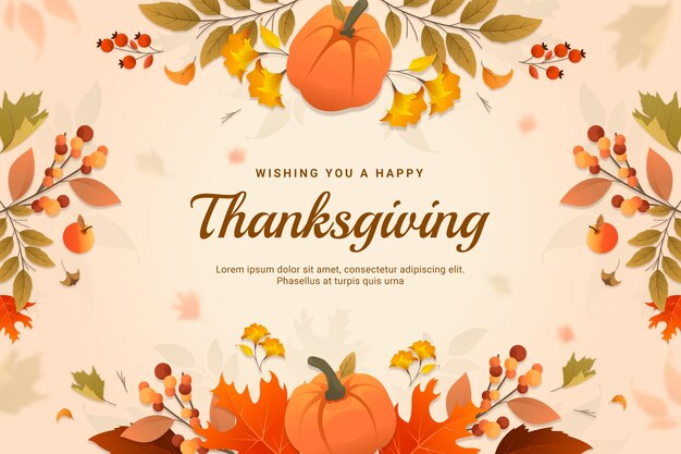 Thanksgiving-Hintergrund mit Farbverlauf