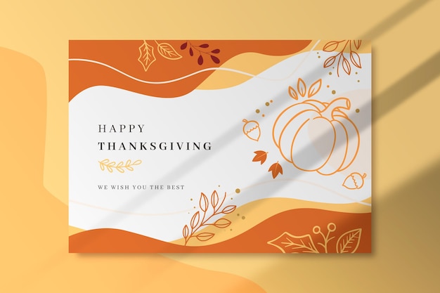 Thanksgiving-Kartenvorlage