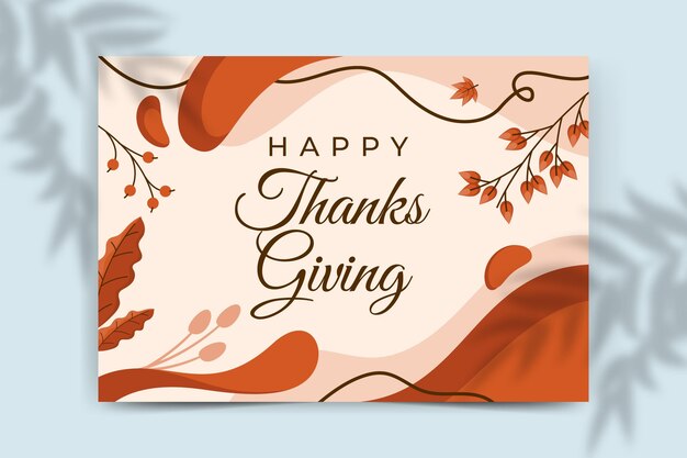 Thanksgiving-Kartenvorlage