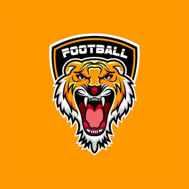 Kostenloser Vektor tiger-fußball-logo