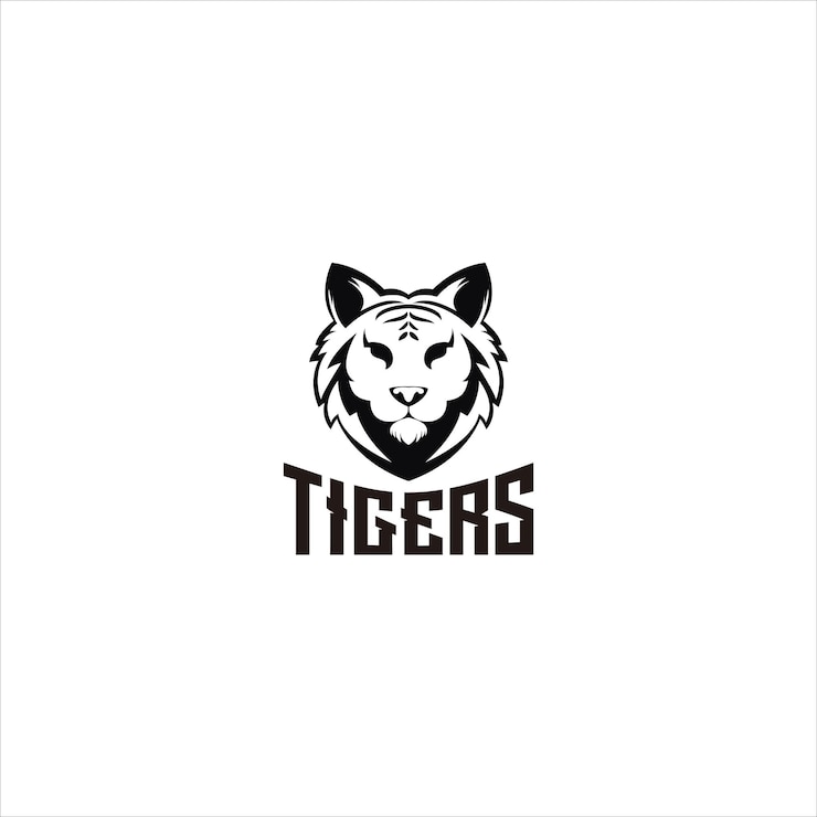 Kostenlose Vektor tiger logo maskottchen e sport illustration