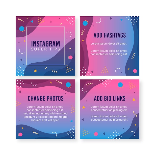 Tipps instagram beitrag sammlung vorlage