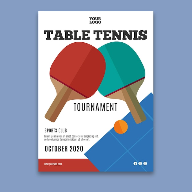 Tischtennis vorlage poster