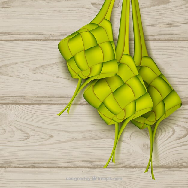 Traditioneller Ketupat Hintergrund