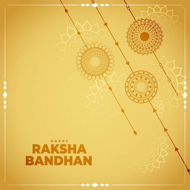 Traditioneller raksha bandhan festkartenhintergrund