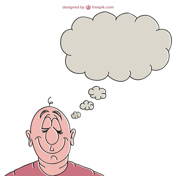 Kostenlose Vektor träumer man illustration