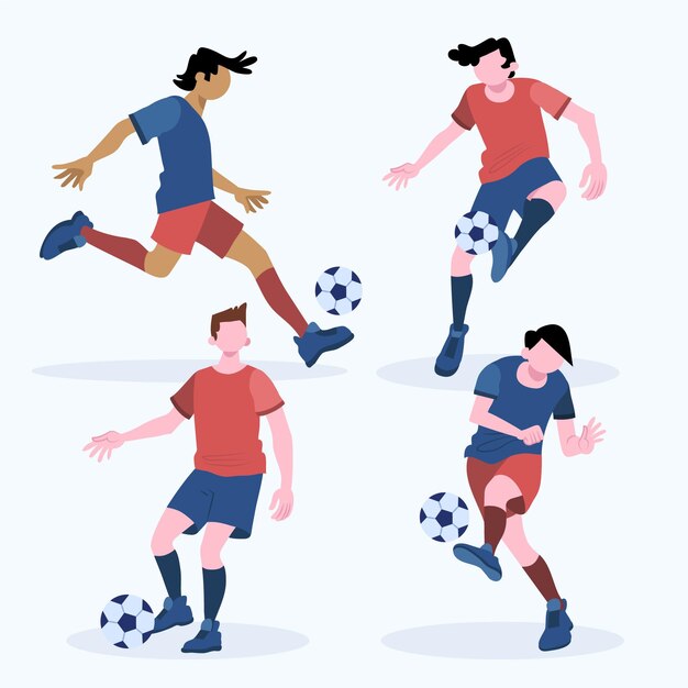 Trainingspaket für flache Fußballspieler