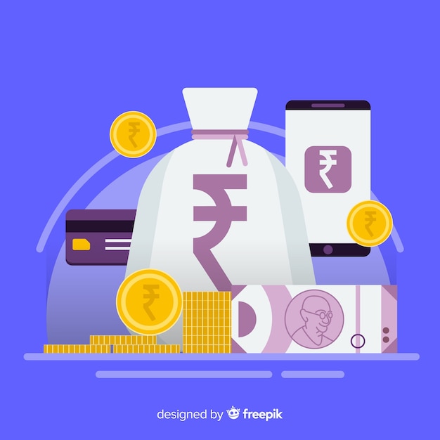 Transaktionen mit indischen Rupien