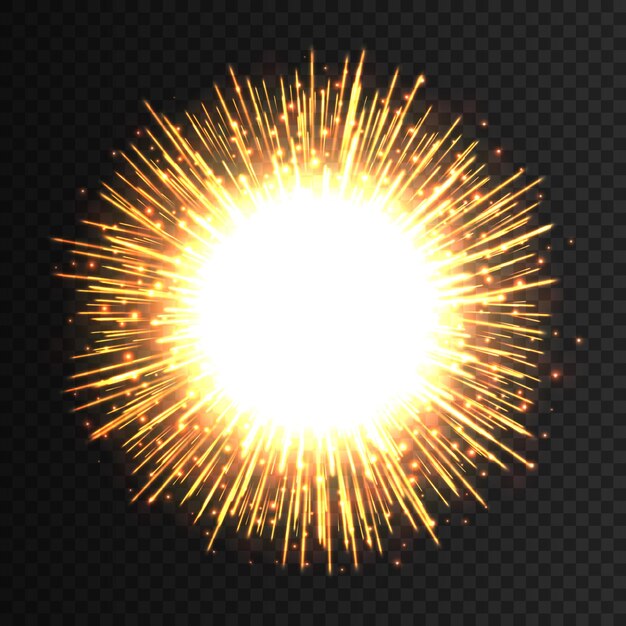 Transparenter Lichtfackel-Feuerwerk-Explosionseffekt