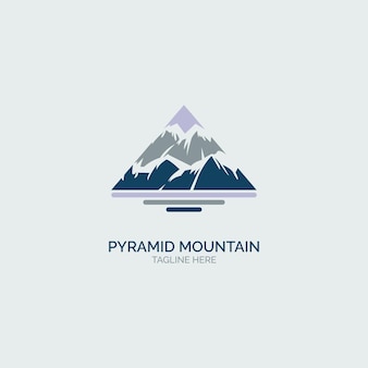 Triangle mountain logo designvorlage für marke oder unternehmen und andere