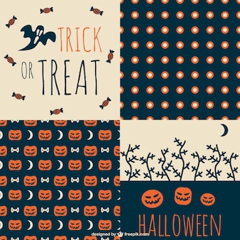 Trick or treat halloween-muster-set