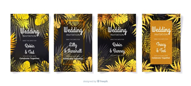 Tropische Hochzeitseinladung