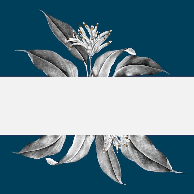 Tropische pflanze banner abbildung