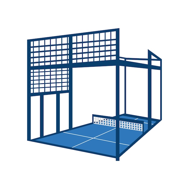 Kostenloser Vektor turnier auf dem padelplatz