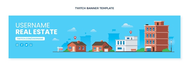 Twitch-banner für immobilien