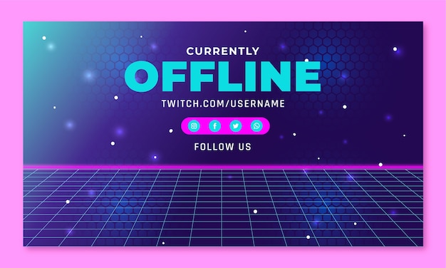 Kostenloser Vektor twitch-hintergrund für cyber-monday-verkauf