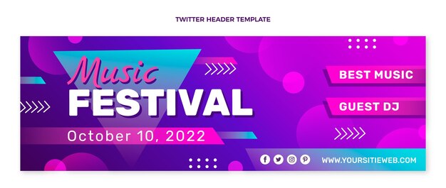 Twitter-Header des bunten Musikfestivals