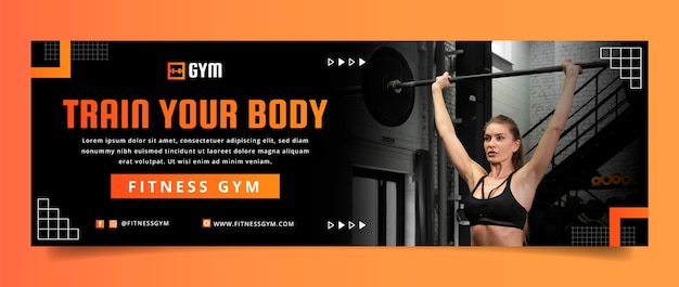 Twitter-Header zum Training im Fitnessstudio