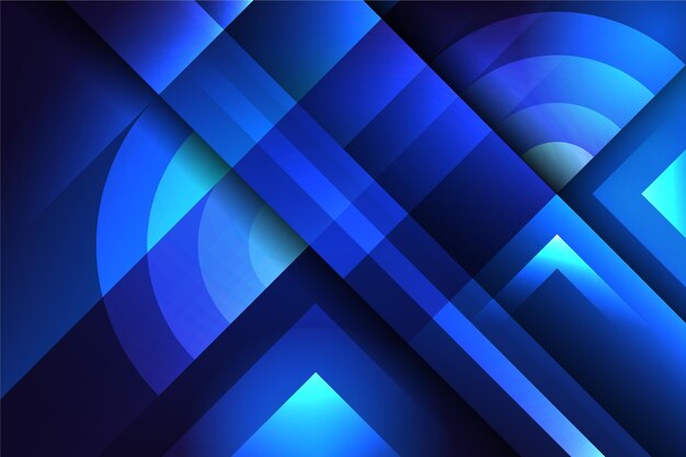 Überschneidende blaue Formen Hintergrund
