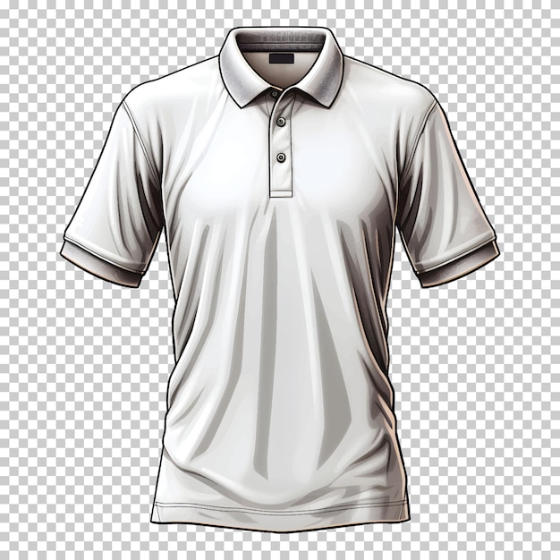 Kostenloser Vektor umriss-poloshirt-illustrationsmodell