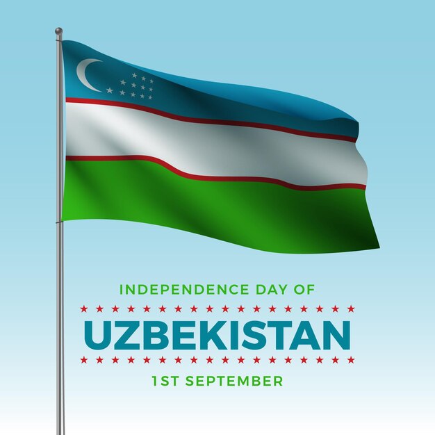 Unabhängigkeitstag von Usbekistan realistische Tapete
