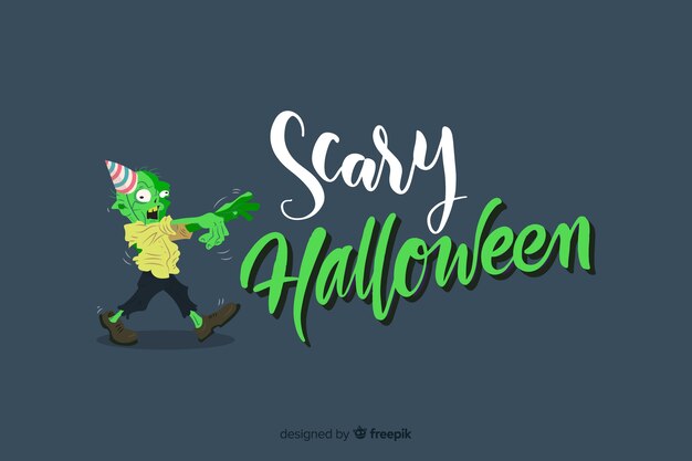 Unheimlich Halloween-Schriftzug