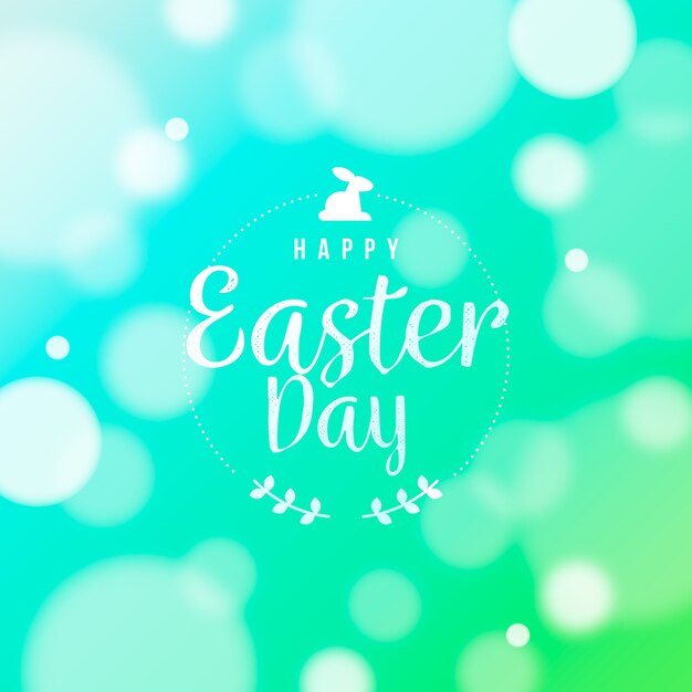 Unscharfer glücklicher Ostern-Tageshintergrund