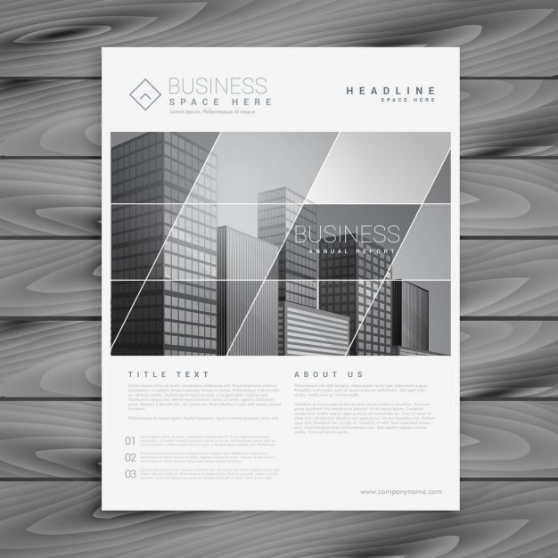 Kostenloser Vektor unternehmen business-broschüre flyer präsentationsvorlage