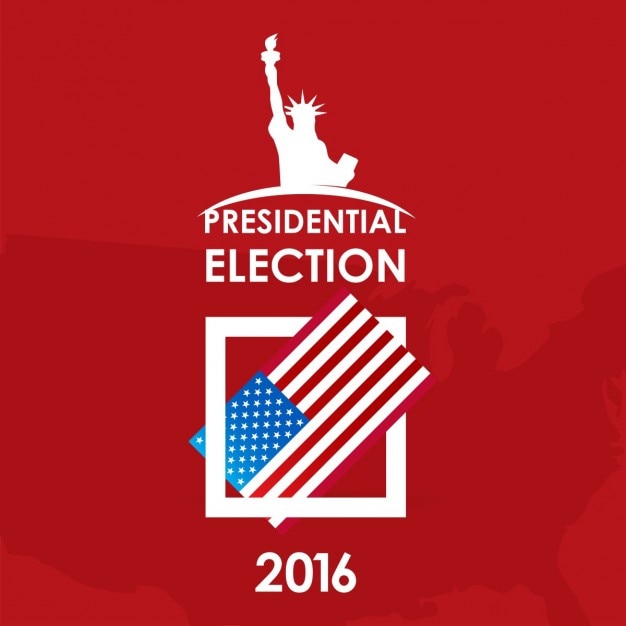 Usa präsidentschaftswahl tag konzept wohnung stimmzettel