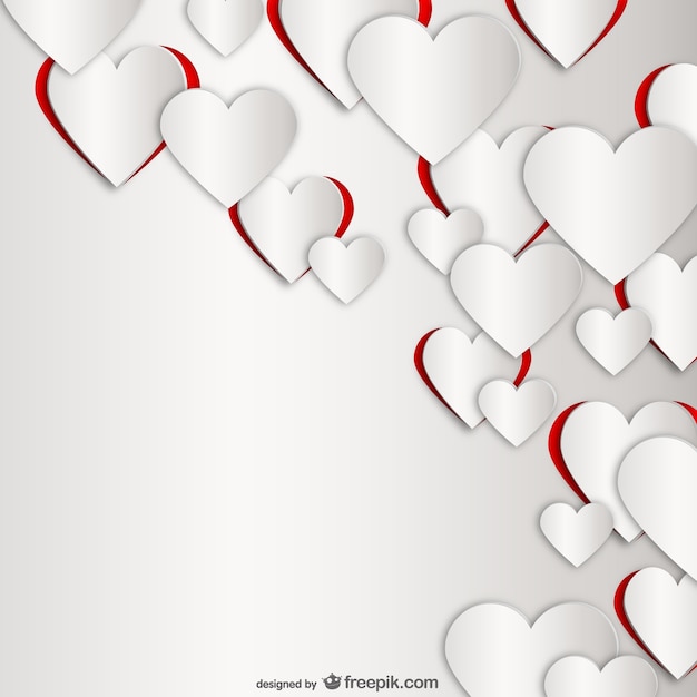 Valentine Herzen Hintergrund