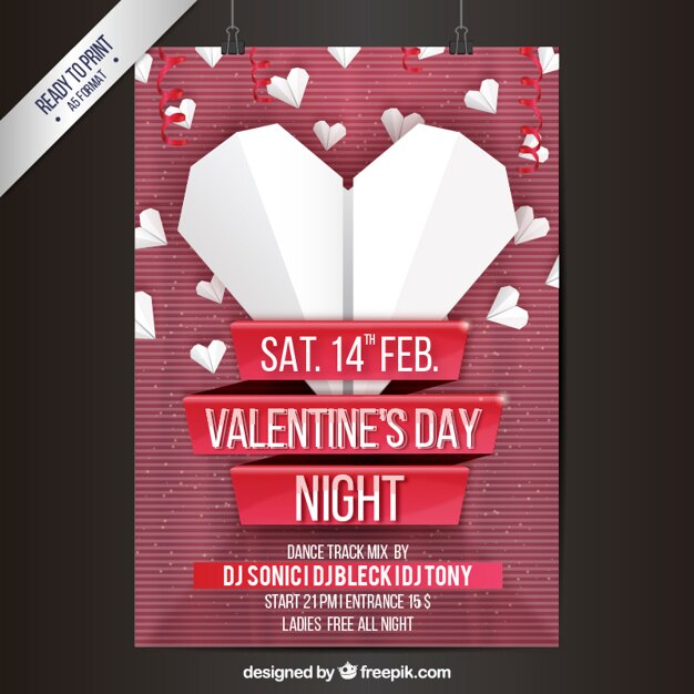 Valentine party poster