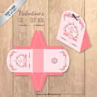 Kostenloser Vektor valentine schnitten box