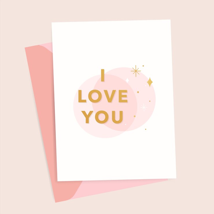 Kostenlose Vektor valentines grußkarte