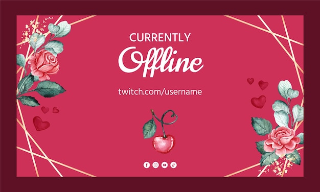 Valentinstag Feier Twitch Hintergrund