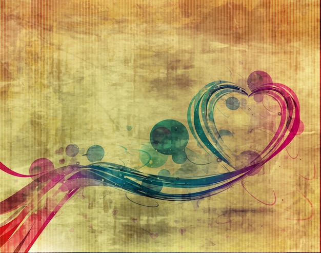 Valentinstag Herz Hintergrund, Vektor-Illustration.