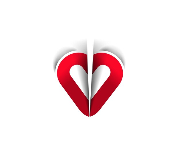 Valentinstag Herz Hintergrund Vektor Illustration