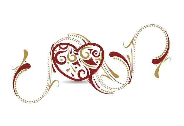 Valentinstag-herz-logo-design-vektor-illustration